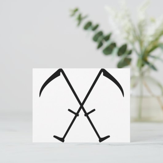 Schwarzer Bildkopf Postkarte (Stehend Vorderseite)