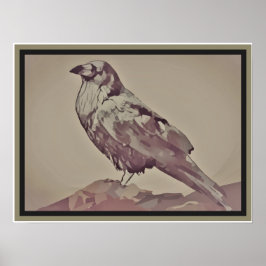 Schwarzer Bird Poster