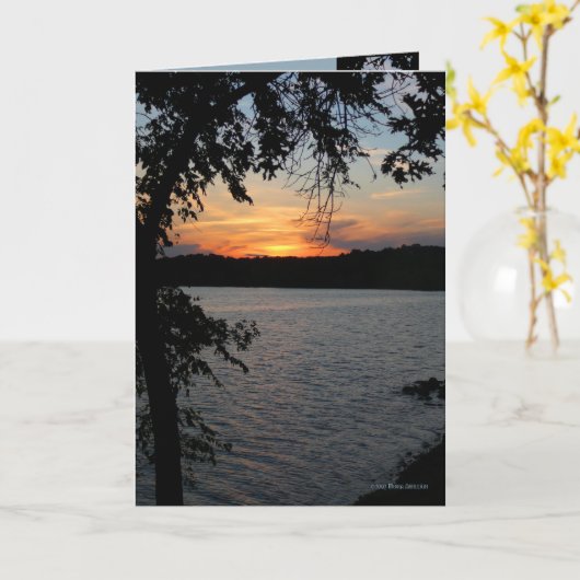 Schwarzer Blatt-Rahmen Karte (Gelbe Blume)