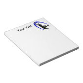 Schwarzer blauer Basketball Notizblock (angewinkelt)