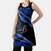 SCHWARZER BLAUER MARMOR GOLD GLITZER SCHÜRZE (InSitu)