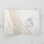 Schwarzer Blauer Warbler Karte (Innenseite)