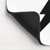 Schwarzer Blitz-Blitz Mousepad (Ecke)