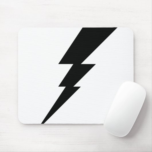 Schwarzer Blitz-Blitz Mousepad (Mit Mouse)