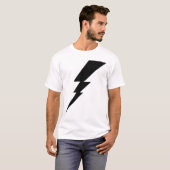 Schwarzer Blitz-Blitz T-Shirt (Vorne ganz)