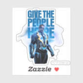 Schwarzer Blitz - dem Volk Hoffnung geben Aufkleber (Blatt)