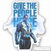 Schwarzer Blitz - dem Volk Hoffnung geben Aufkleber (Vorderseite)