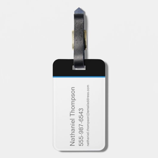 Schwarzer Blitz - dem Volk Hoffnung geben Gepäckanhänger (Rückseite vertikal)