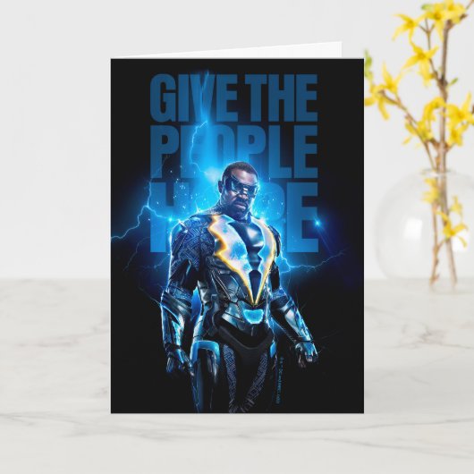 Schwarzer Blitz - dem Volk Hoffnung geben Karte (Gelbe Blume)