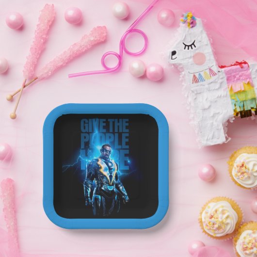 Schwarzer Blitz - dem Volk Hoffnung geben Pappteller (Party)