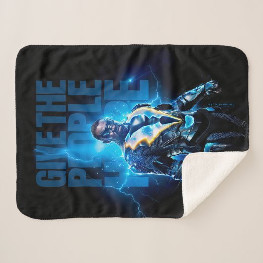 Schwarzer Blitz - dem Volk Hoffnung geben Sherpadecke (Vorderseite (Horizontal))