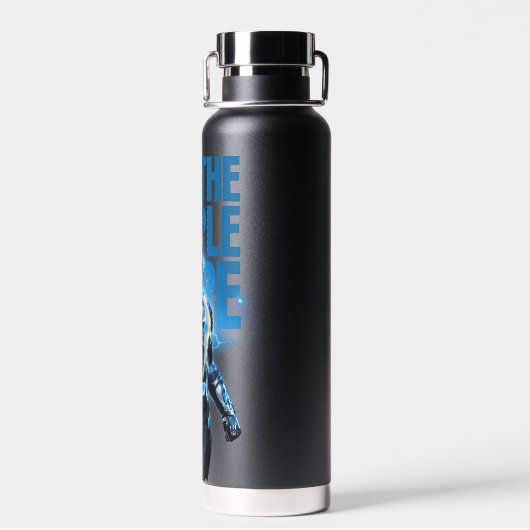 Schwarzer Blitz - dem Volk Hoffnung geben Trinkflasche (Rückseite)