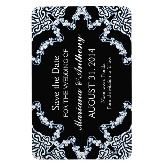 Schwarzer Blumendampf speichert die Dattelmagnete Magnet (Vertikal)