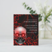 Schwarzer Blumenmoody Gothic Schädel halloween Bud (Stehend Vorderseite)