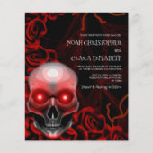 Schwarzer Blumenmoody Gothic Schädel halloween Bud (Vorderseite)