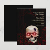 Schwarzer Blumenmooody Gothic-Schädel-halloween (Vorne/Hinten)