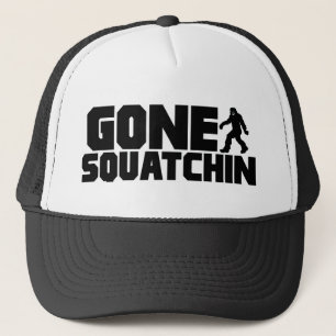 Schwarzer Bobo GEGANGENER SQUATCHIN Hut, der Truckerkappe