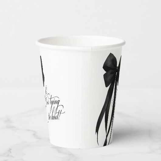 Schwarzer Bogen Brautparty-Papierbecher Pappbecher (Rechts)