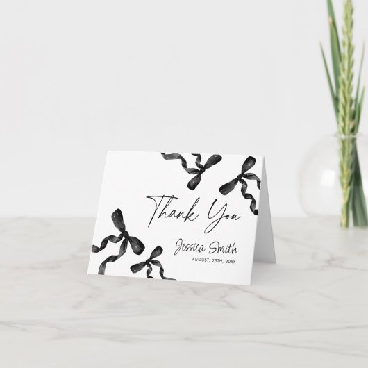 Schwarzer Bogen Dankeskarte (Vorderseite)