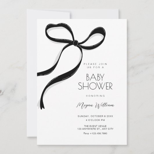 Schwarzer Bogen Einladung