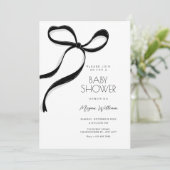 Schwarzer Bogen Einladung (Stehend Vorderseite)