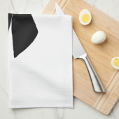 Schwarzer Bogen Geschirrtuch (Viertel Falte)