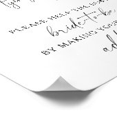 Schwarzer Bogen - Helfen Sie der geschäftigen Brau Poster (Ecke)