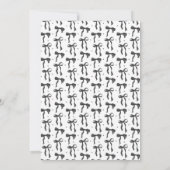 Schwarzer Bogen Kirsche trinken "A tini bit Older" Einladung (Rückseite)