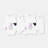 Schwarzer Bogen Rosa lila Blüten Logo-Details hinz Geschenkschachtel (Ungefaltet)