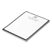 schwarzer Bogen vom Schreibtisch des Notizblocks Notizblock (Rotiert)