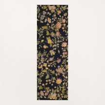 Schwarzer Botanischer Flor