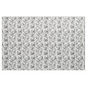 Schwarzer botanischer Zweig-Toile Stoff (Yard (91,4 cm))