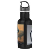 Schwarzer Botol Edelstahlflasche (Rückseite)