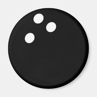 Schwarzer Bowlingball Magnet