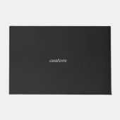 Schwarzer Brauch Fußmatte (Vorderseite)