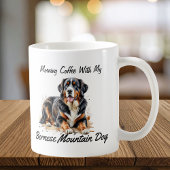 Schwarzer & Braun Berner Hund PERSONALISIEREN Kaffeetasse