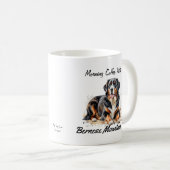 Schwarzer & Braun Berner Hund PERSONALISIEREN Kaffeetasse (VorderseiteRechts)