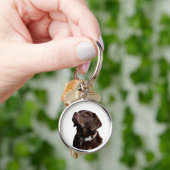 Schwarzer Brauner Labrador Retriever Welpe Hund Sc Schlüsselanhänger (Hand)