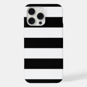 Schwarzer breiter Streifen iPhone Hülle (Rückseite)