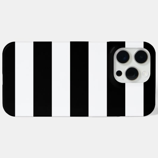 Schwarzer Breitstreifen Case-Mate iPhone Hülle (Rückseite (Horizontal))