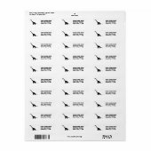 Schwarzer Brontosaurus | Dinosaur Shadow Dino (Vorne)