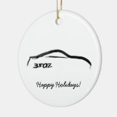 schwarzer Brushstroke 350Z Keramikornament (Links)