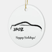 schwarzer Brushstroke 370Z Keramik Ornament (Links)