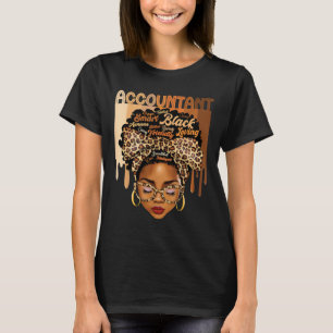 Schwarzer Buchhalter-Magie Schwarze Geschichte Mon T-Shirt