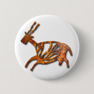 Schwarzer Buck - Rost Button