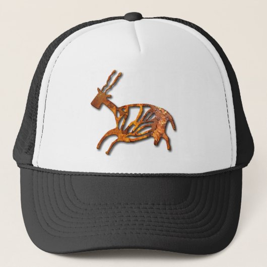 Schwarzer Buck - Rost Truckerkappe (Vorderseite)