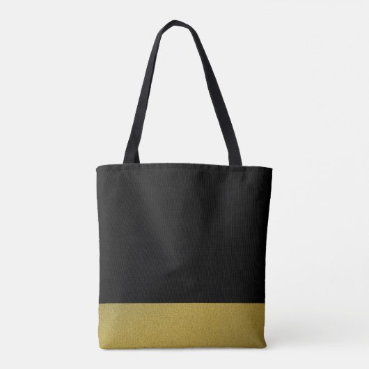 Schwarzer Buddha Gold Personalisiert Tasche (Rückseite)