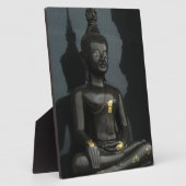 Schwarzer Buddha ... Nong Khai, Isaan, Thailand Fotoplatte (Seite)