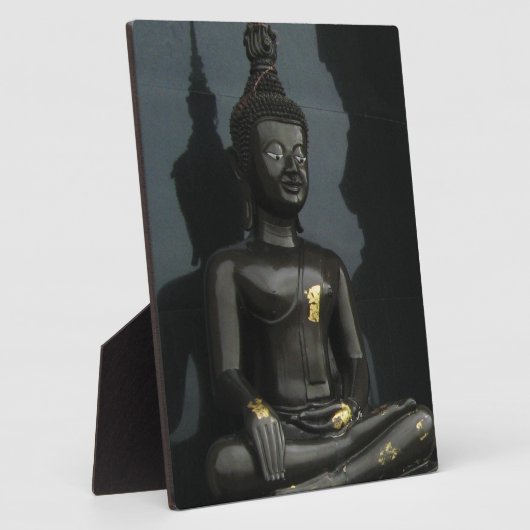 Schwarzer Buddha ... Nong Khai, Isaan, Thailand Fotoplatte (Seite)