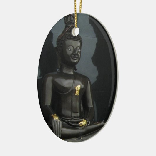 Schwarzer Buddha ... Nong Khai, Isaan, Thailand Keramikornament (Links)